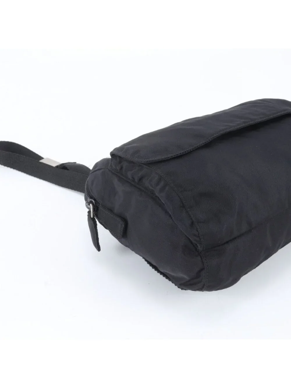 Prada Tessuto Nylon Triangle Logo Backpack Black
